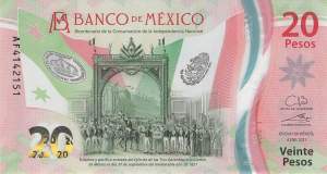 Mexiko p.132a-5 20 Pesos 2021